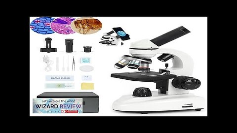 Microscope for Adults Kids Students 100X-2000X Microscopes Metal-Body Dual LED Review