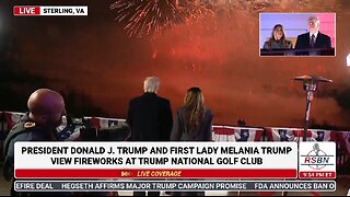 Unbelievable Fireworks Show At Trump National Golf Club