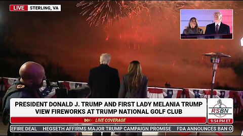 Unbelievable Fireworks Show At Trump National Golf Club