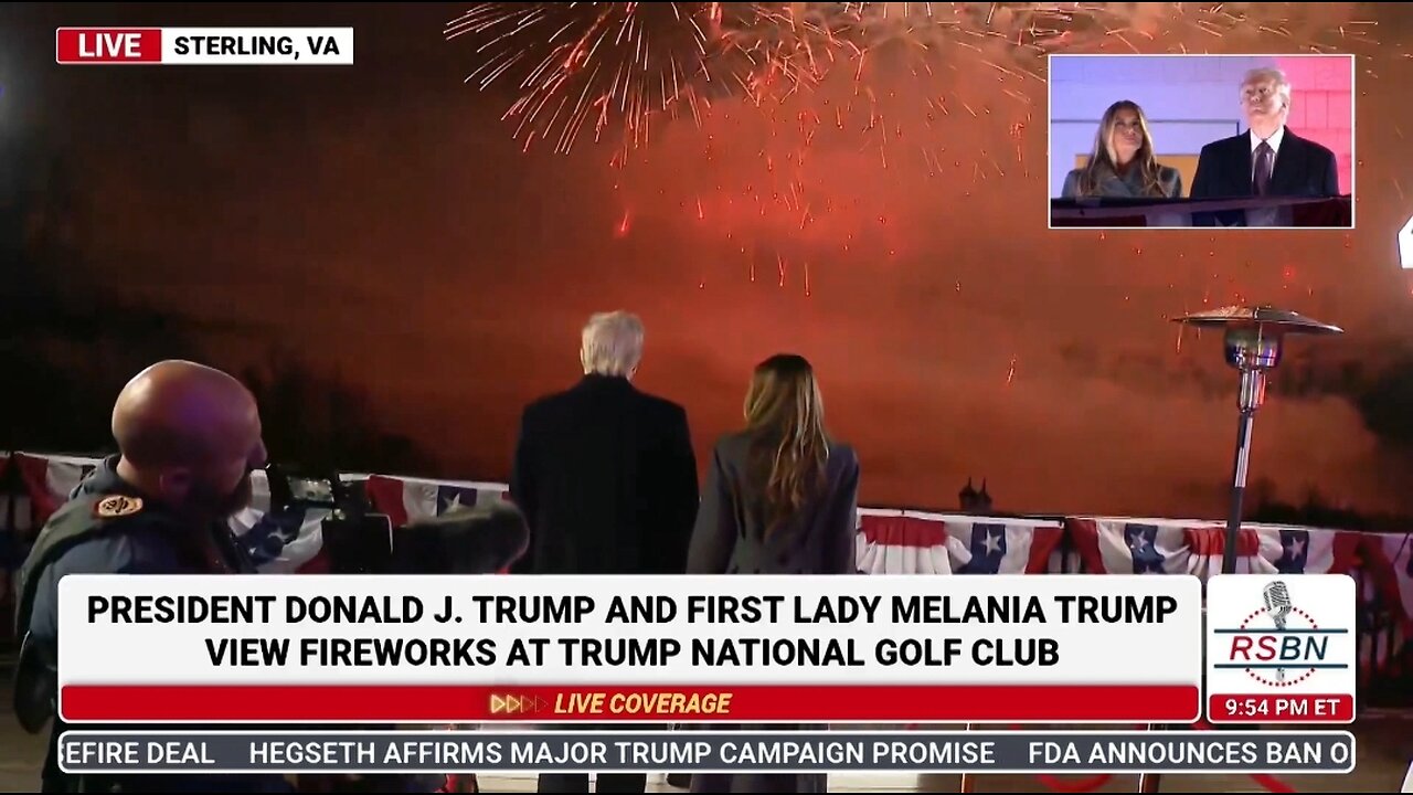 Unbelievable Fireworks Show At Trump National Golf Club