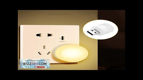 USB Plug Lamp LED Night Light Computer Mobile Power Rechargeable Lamp Eye Review