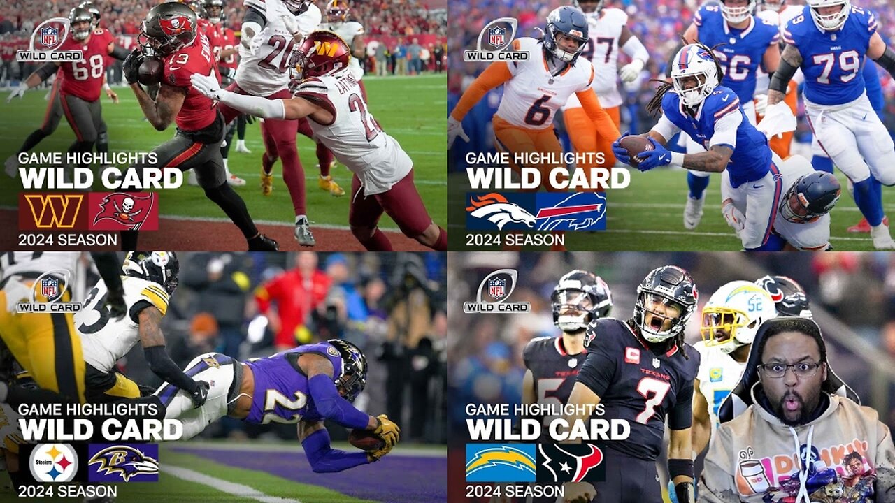 NFL 2024 Multiple Wildcard Highlights Reaction