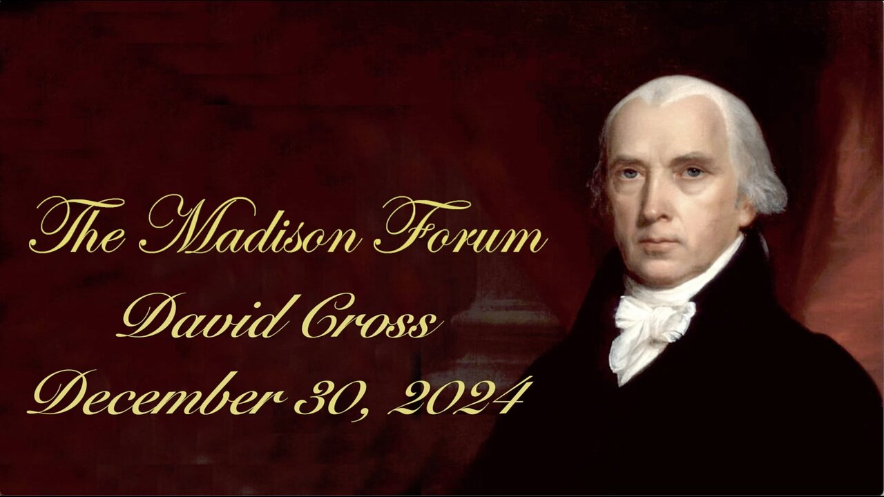 Madison Forum Guest Speaker David Cross- December 30, 2024