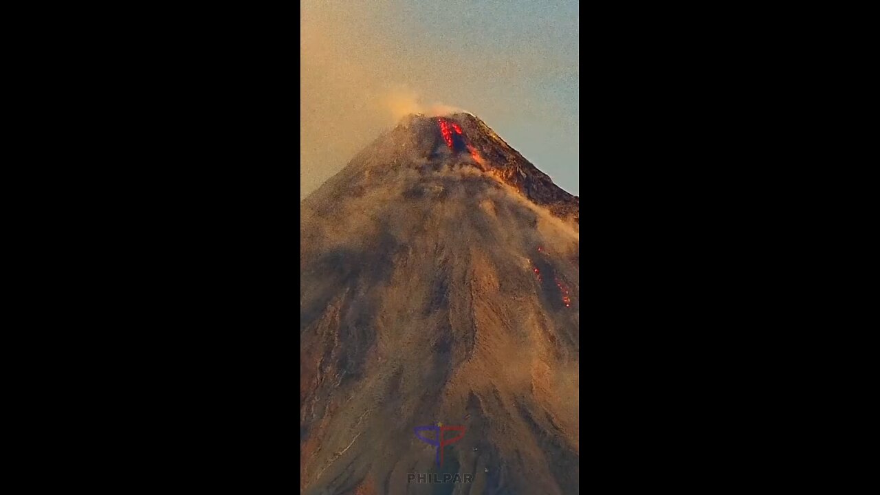 Daylight Glow at Mayon's Summit