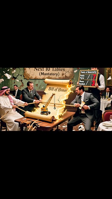 No! Let me pay 💵.. the Arab bill tag of war