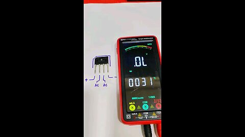 Teste de uma ponte retificadora
