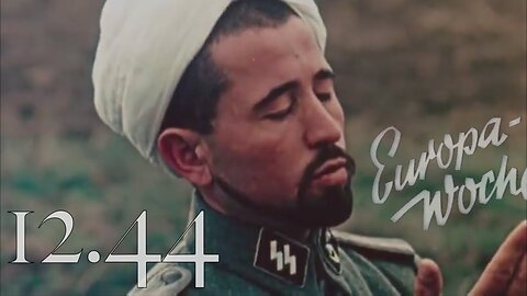 Europa Woche Nr. 95 + COLOR TURKESTAN LEGION - German Newsreel Dec. 1944