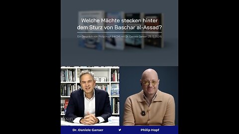 Dr. Daniele Ganser: Welche Mächte stecken hinter dem Sturz von Baschar al-Assad?