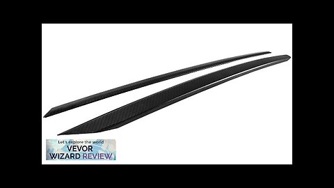 VEVOR Carbon Fiber Rear Trunk Decorative Trim Black Rear Trunk Trim Plate Review