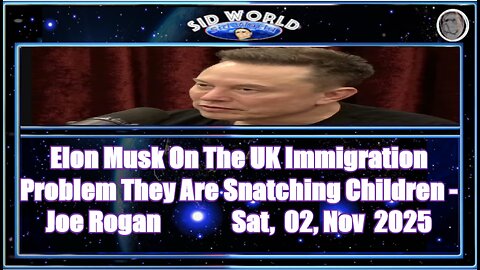 Elon Musk On The UK Immigration Problem They Are Snatching Children - Joe Rogan