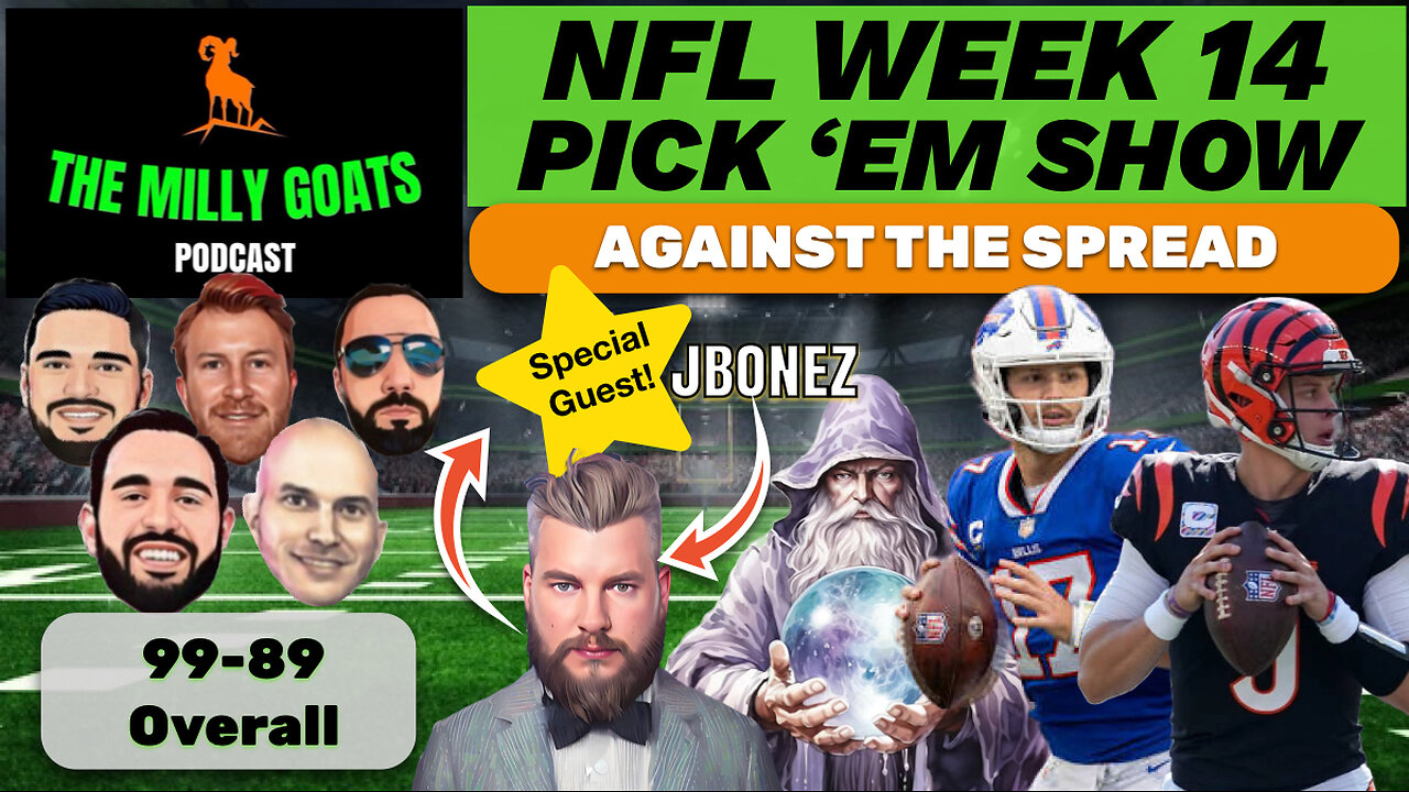 NFL Week 14 Pick 'em Contest Breakdown with Special Guest - JBonez