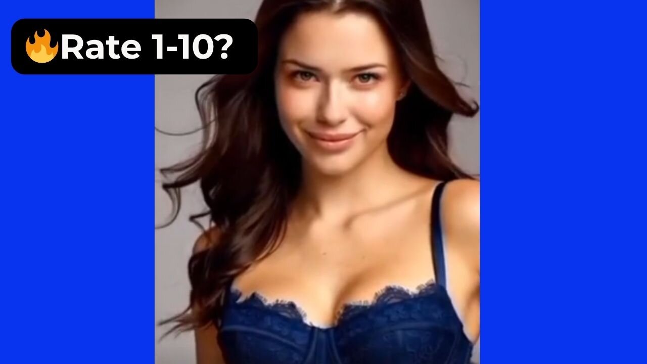 🔥 Rate Their Bodies in These Different Blue Outfits 1-10? 😍 Supermodel Collection 4K