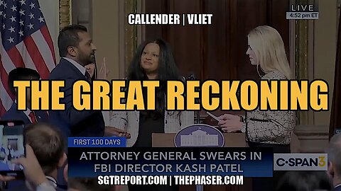 *** MUST WATCH *** THE GREAT RECKONING -- Todd Callender & Dr. Lee Vliet