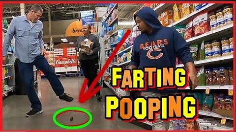 Farting then pooping on the floor ,funny 🤣 prank