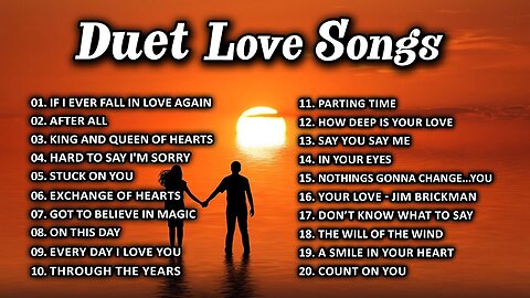 Best Duets Songs Male And Female 80's 90's ( Lyric )- 50 Romantic Duet Love Songs Of All Time