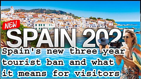 Spain tourist ban. Spain's three-year tourist ban #visitors #shorts #spain #tourist #ban