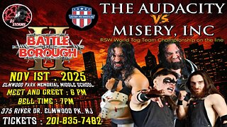 FULL MATCH: The Audacity Vs Misery Inc. - RSW Tag Team Titles - Battle In The Borough II 11/1/25