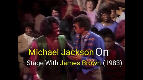Michael Jackson on stage with James Brown (1983) | RayderMediaTV