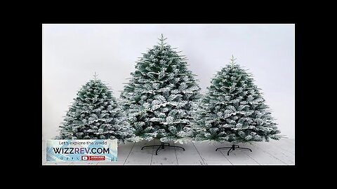 Large Artificial Christmas Tree New Year Snow White Snowflake Landscape Home Decoration Review