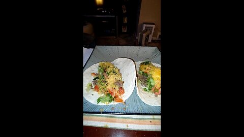 Eating Homemade Soft Tacos, Dbn, MI, 1/21/25