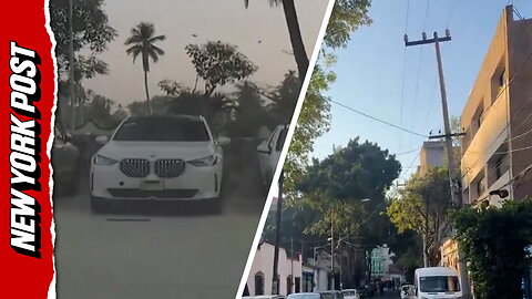 Cars and buildings shake in 6.5 magnitude earthquake in Mexico