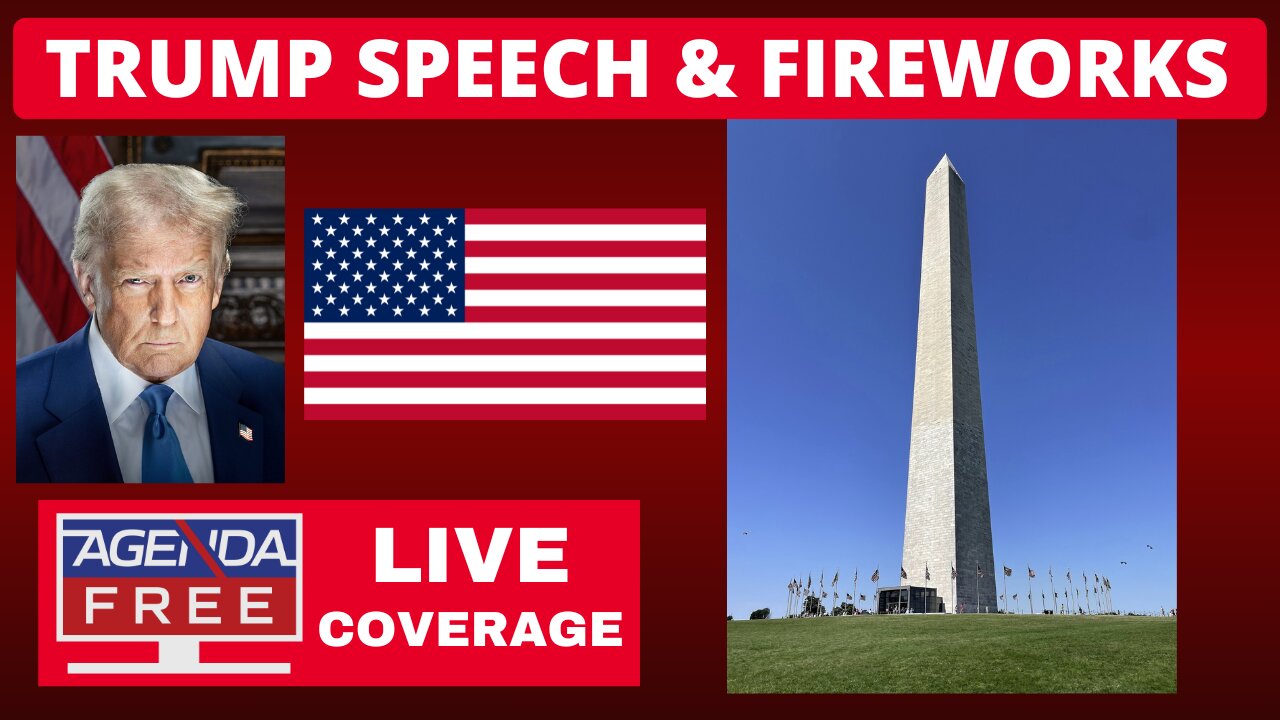 Trump Speech & Fireworks for America’s 250th Birthday - LIVE Breaking News July 4th Coverage