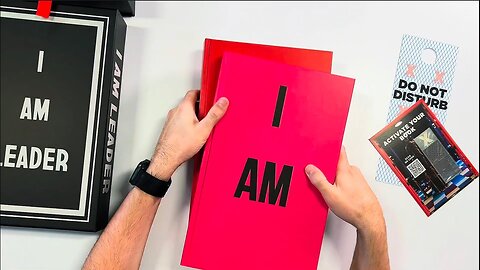 Dr. Bill Graves unboxing his copy of I AM LEADER.