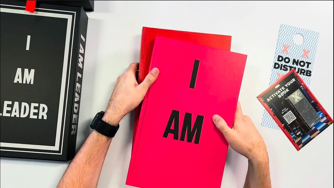 Dr. Bill Graves unboxing his copy of I AM LEADER.