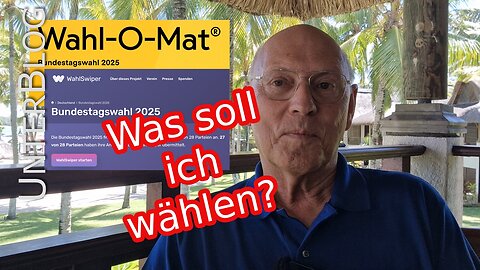 Das letzte Wahlvideo 2025 – Wahl-O-Mat, Wahlswiper