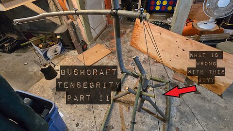 Tensegrity Bushcraft Build - Physics Meets Survival
