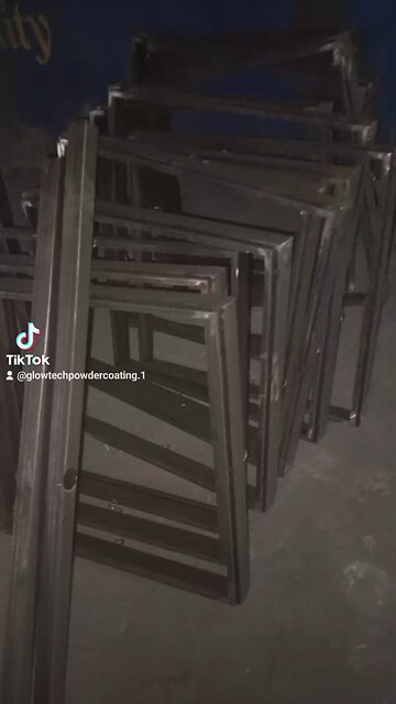 Black Texture Frame Powder Coating