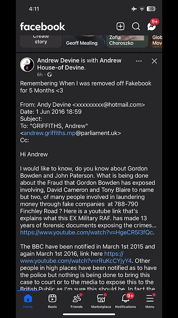 Andrew Devine : Facebook