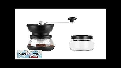 Manual Coffee Grinder with Adjustable Grind Size and Storage Jar for Coffee Review