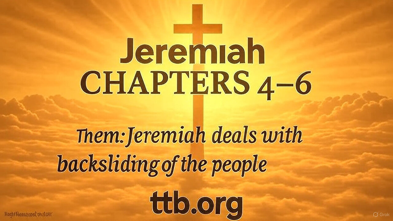 Jeremiah Chapters 4-6 (Bible Study)
