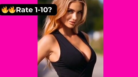 🔥 Rate Her Body in This Black Bodysuit 1-10? 😍 Supermodel 4K