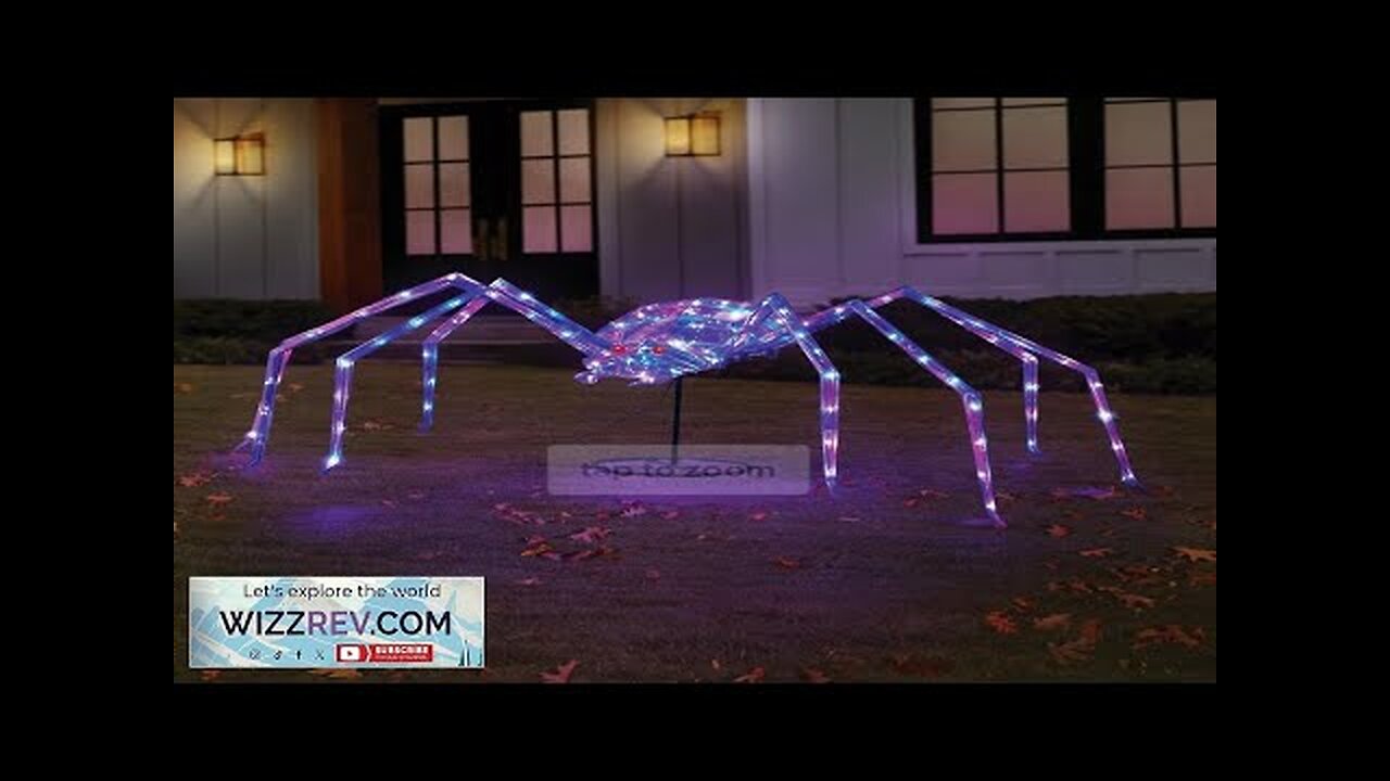 Halloween Decoration Pre-Lit Prismatic Spider (sc) Review