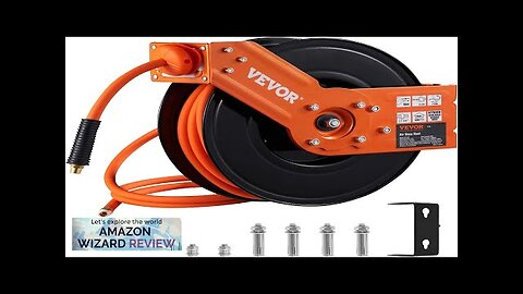 VEVOR Retractable Air Hose Reel 3/8 IN x 50 FT Hybrid Air Review