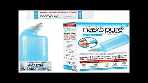 Nasopure Nasal Wash System Kit “The Nicer Neti Pot” Sinus Wash Kit Review