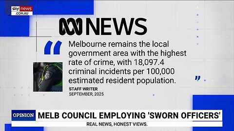 MELBOURNE MAYOR ANNOUNCES DEPLOYMENT OF PRIVATE MILITIA