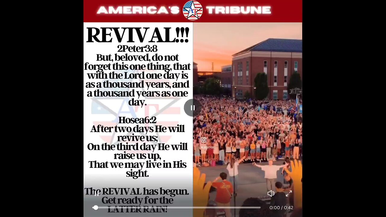 The REVIVAL has arrived! Prepare for the LATTER RAIN!