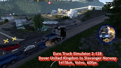 Euro Truck Simulator 2-128, Dover United Kingdom to Stavanger Norway, 1415km, Volvo, 60fps
