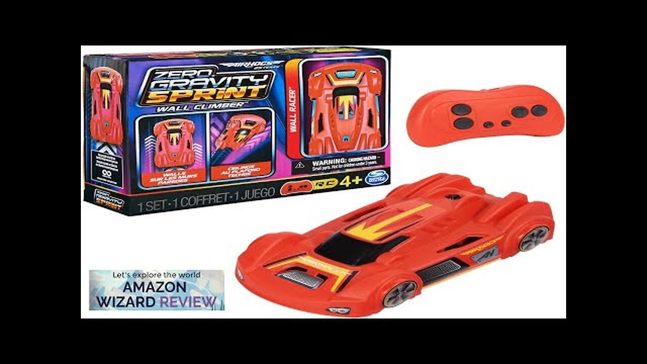 Air Hogs Zero Gravity Sprint RC Car Wall Climber Red USB Micro Review