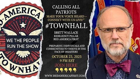 Red America First Resiliency Pillar led by Brett Wallace -- signup today at RedAmericaFirst.com