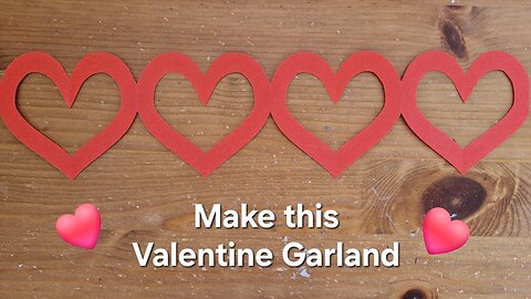 Make a Heart Garland ❤️❤️❤️ Easy Valentine Paper Chain Craft Decoration Project
