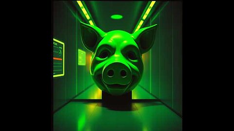 Spooky Green Piggy Streamer V2