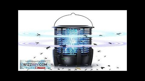 USB Rechargeable Fly Zapper Outdoor Electric Mosquito Trapper Mosquito Killing Lamp 3600mAh Review