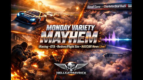 🏁🎮 MONDAY VARIETY MAYHEM: iRACING ➡ GTA ONLINE JOIN ME ➡ REDSEC/FLIGHT SIM + NASCAR ROVAL GONE
