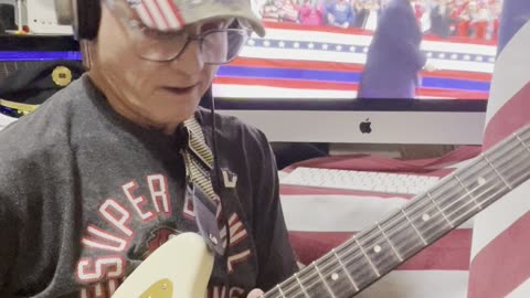 Tommyrad, Tommy Radcliffe. play "Macho Man" guitar solo..improv..