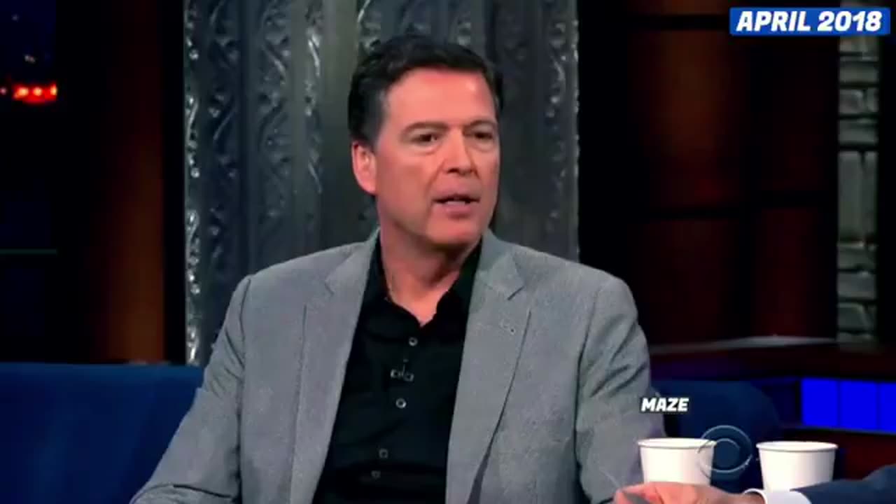 ICYMI: 2018. Comey and Colbert smear Trump by discussing the "unverified" details