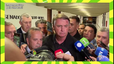 BOLSONARO CONCEDE COLETIVA DE IMPRENSA.